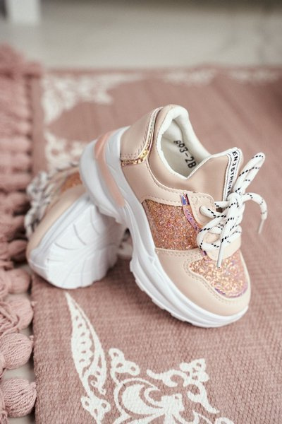 Дитяче спортивне взуття з блиском Pink Matilda
