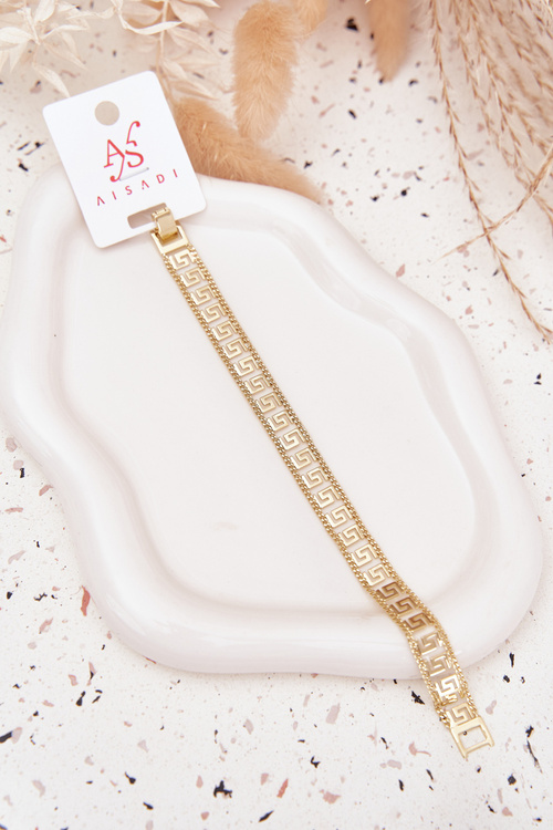 Жіночий браслет із хірургічної сталі золото