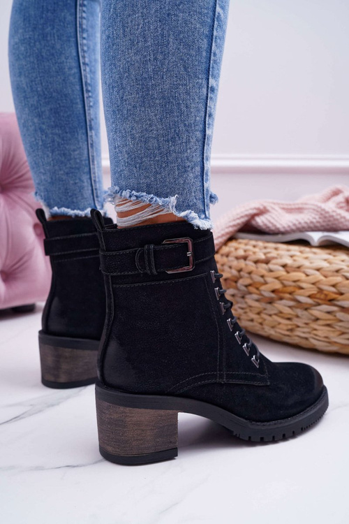 Чоботи робочі жіночі Sergio Leone чорні BT705