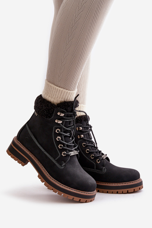 Теплі жіночі черевики Big Star OO274A287 Чорні