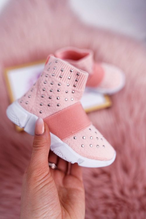 Дитяче молодіжне спортивне взуття Delma рожевого кольору