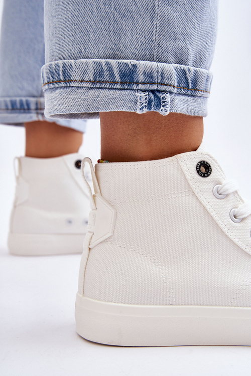 Жіночі високі кросівки Big Star Fabric LL274445 Білі