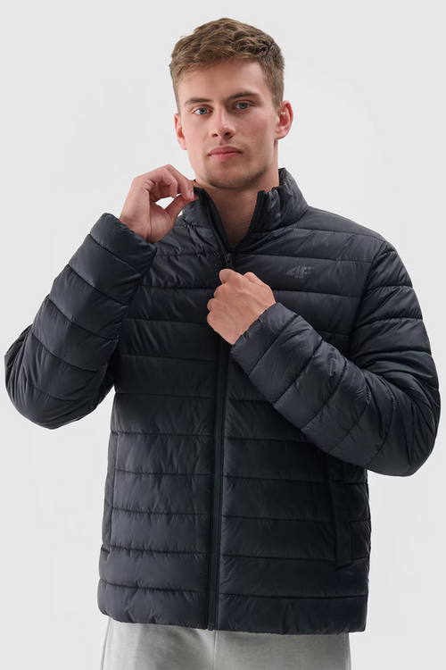 Чоловічий пуховик із синтетичним наповнювачем 4F чорний 4FWAW24TDJAM483-20S