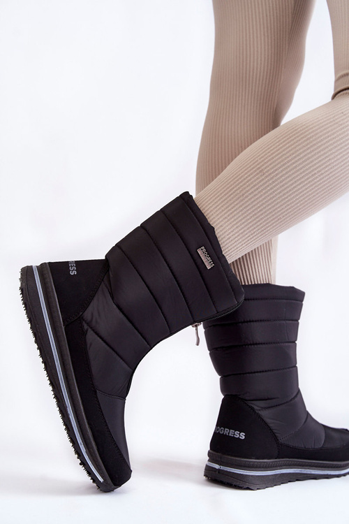 Жіночі легкі утеплені снігові черевики Progress PROGJ-22-129 Black