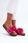 Жіночі тапочки з квітами Фуксія Луланія