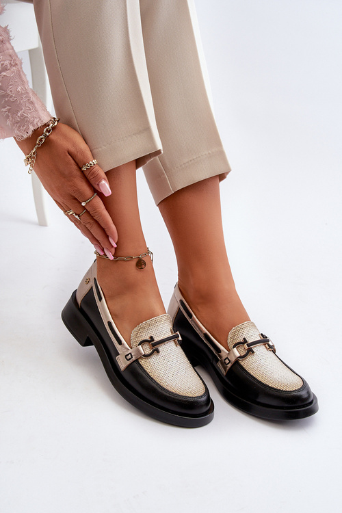 Шкіряні мокасини Жіноче взуття Maciejka 06493-01 Чорний