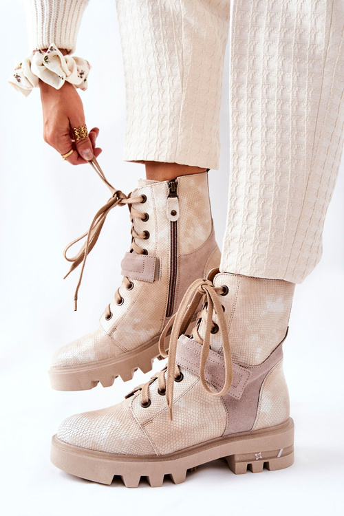 Ботильйони Worker Maciejka Beige 05219-04