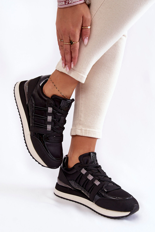 Жіноче модне спортивне взуття Big Star KK274110 Чорний