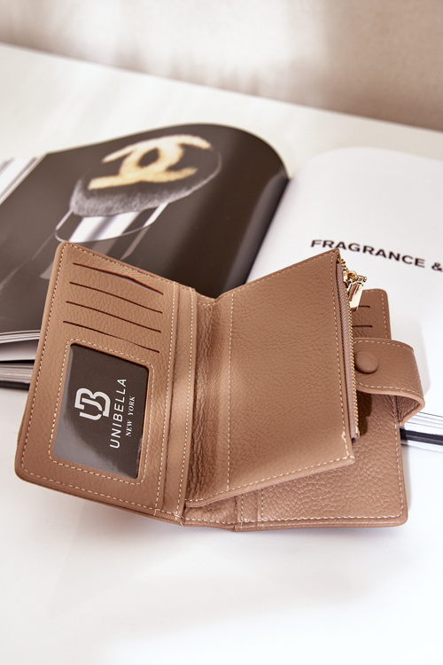 Жіночий Гаманець З Еко Шкіри Темно Бежевий Isamille