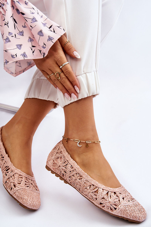 Ажурні Модні Балерини Рожеві Тіаго