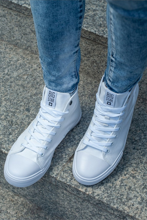 Чоловічі класичні високі кросівки BIG STAR FF174551 Білі