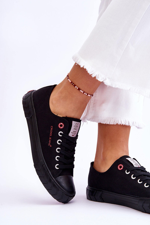 Класичні жіночі кросівки Cross Jeans LL2R4051 Чорні