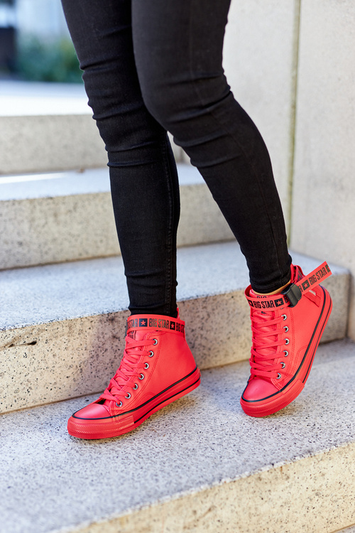 Кросівки на високих підборах Big Star GG274028 Червоні