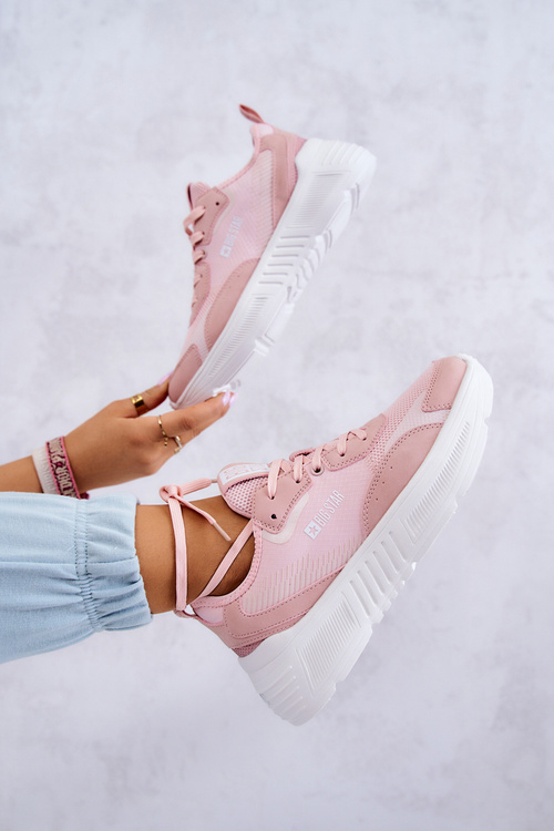 Модні кросівки Спортивне взуття Big Star JJ274595 Рожевий