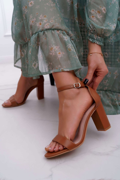 Жіночі босоніжки на шпильці Classic Camel Fiji