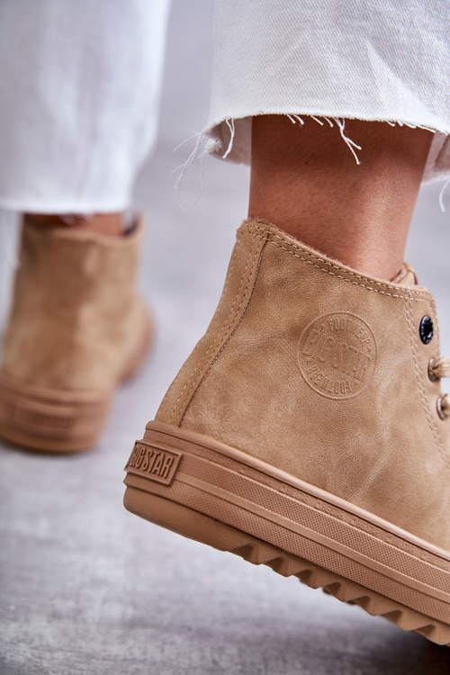Жіночі кросівки Big Star High Warm Camel GG274072