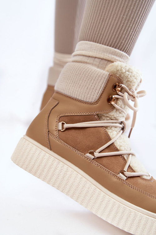 Жіночі зимові черевики La.Fi 280072TA-QN Бежеві