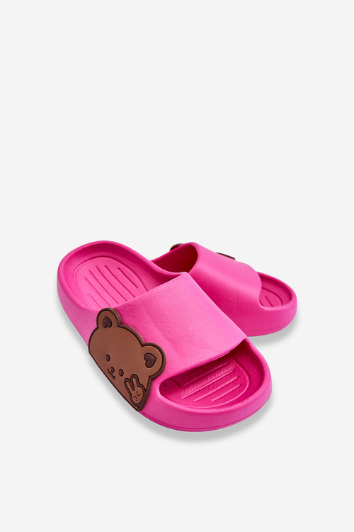 Легкі пінопластові гірки з плюшевим ведмедиком Фуксія Тоді