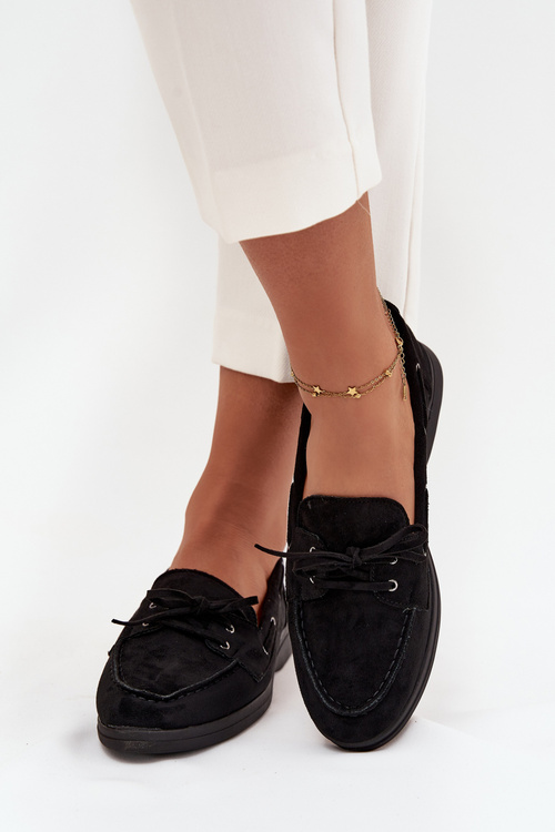 Жіночі Лакі З Плоским Дизайном З Взуттям Чорні Zalina