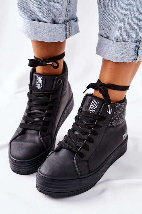 Високі утеплені кросівки Big Star II274147 Чорні