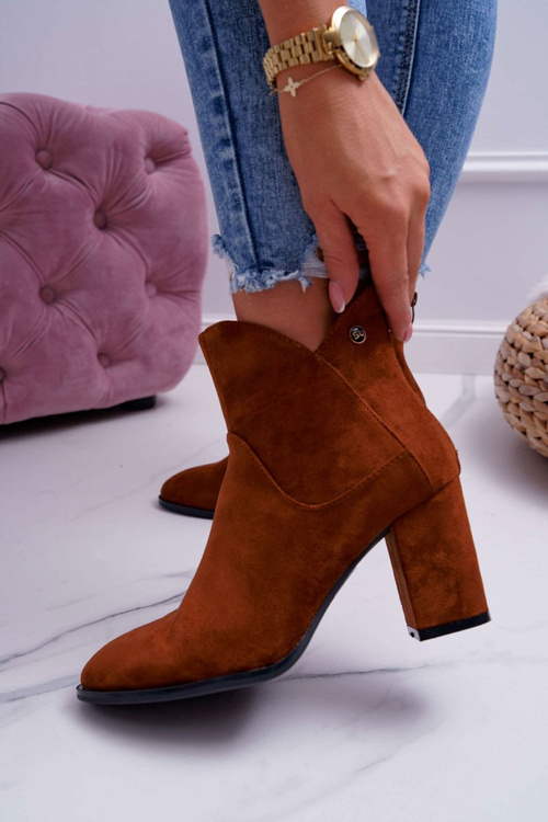 Жіночі чоботи на підборах Sergio Leone Camel BT525