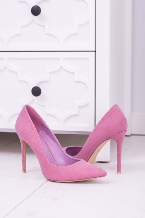 VICES Рожеві туфлі на високих шпильках із замші Sellen