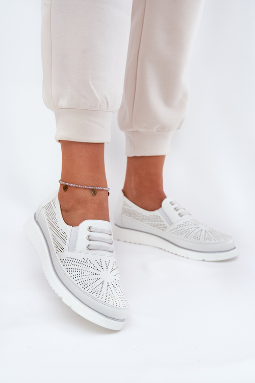 Жіноче Взуття Без Шнурівок Білі Azethia