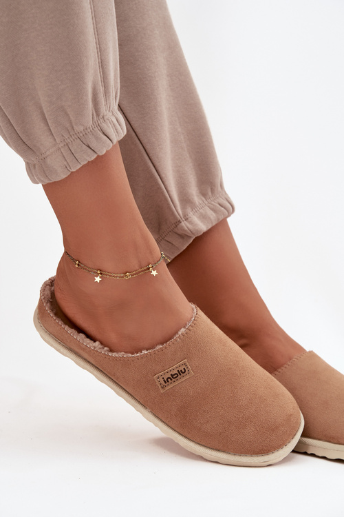 Жіночі тапочки Домашнє взуття Inblu CS000045 Camel