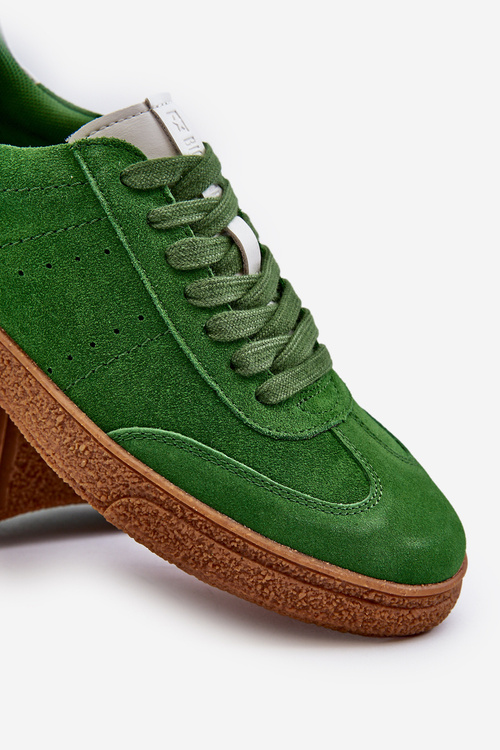 Чоловічі замшеві кросівки Big Star NN174188 Зелені