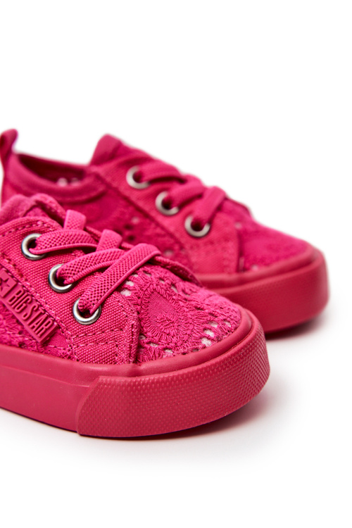 Ажурні кросівки Big Star JJ374015 Рожеві