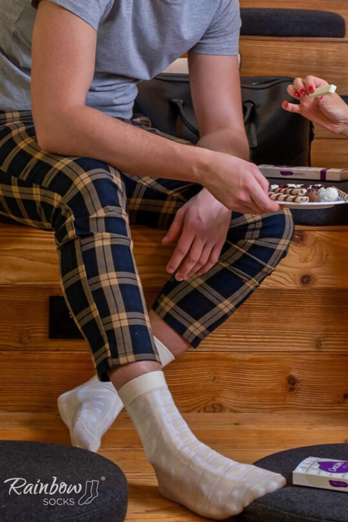 Шкарпетки Rainbow White Chocolate 1 пара