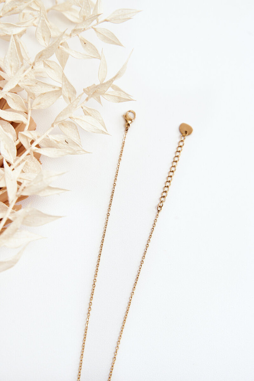 Жіночий витончений ланцюжок із золотим мотивом обличчя