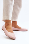 Жіночі балетки з екошкіри рожеві Tindomiel