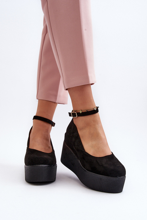 Жіночі чорні еспадрільї Malla на танкетці