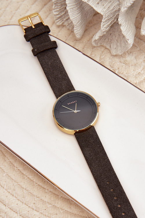 Жіночий аналоговий замшевий годинник без нікелю Ernest Pink