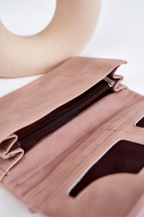 Жіночий великий гаманець на магніті Pink Connes