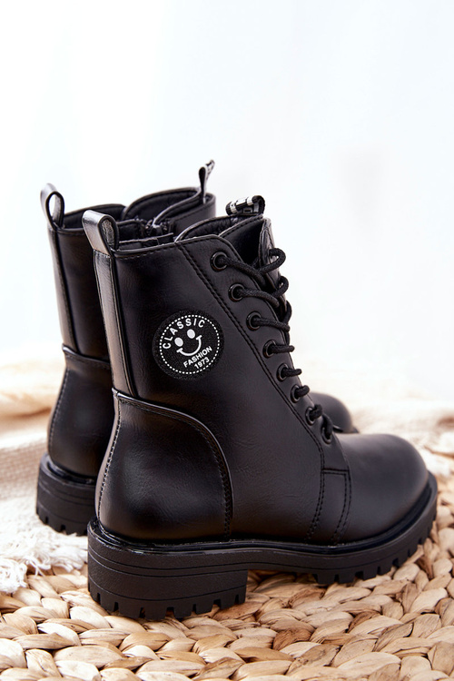 Дитячі розігріваючі пінетки Workers Black Rosalie