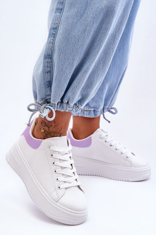 Жіноче класичне спортивне взуття біло-фіолетовий Night Trip