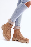 Жіночі черевики Trapper на блискавці темно-бежеві Apolosi