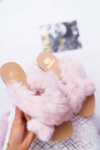 Жіночі пухнасті шльопанці Lu Boo рожеві