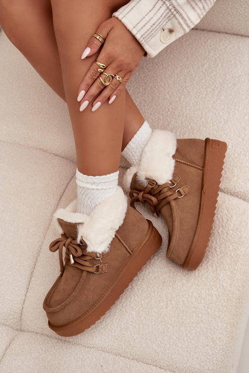 Жіночі зимові чоботи з натуральної замші D.Franklin DFSH375006 Camel