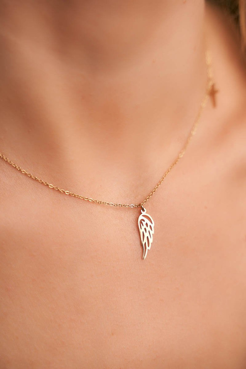 Жіноче золоте намисто ланцюжок крило хрест Офелія