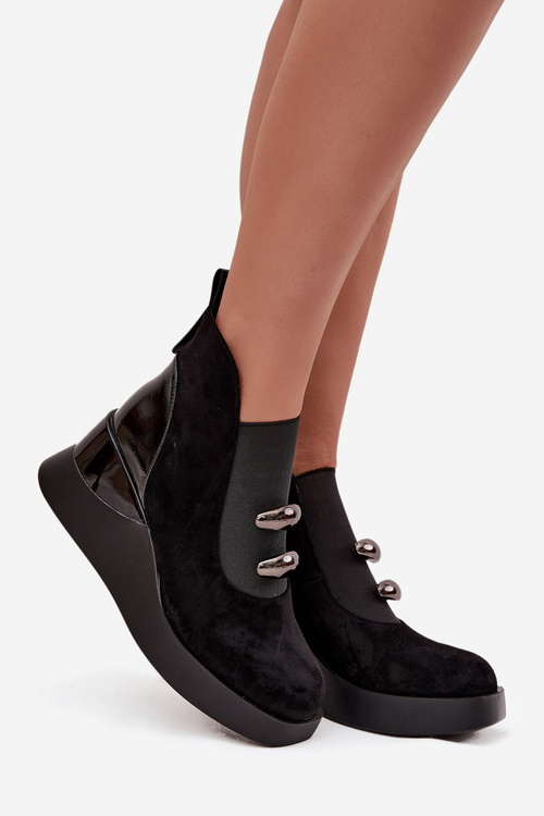 Жіночі чоботи на платформі D&A MR52-106 Чорні