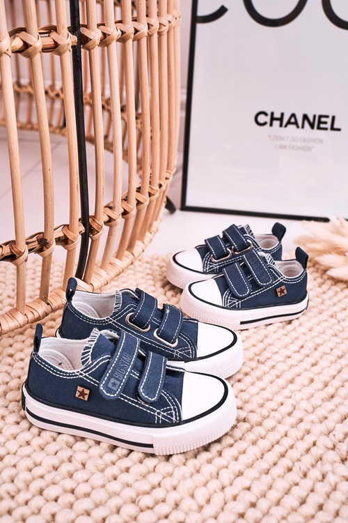 Дитячі кросівки на липучці BIG STAR HH374201 Темно-сині