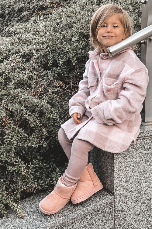 Дитячі зимові черевики для розминки, рожеві Gooby