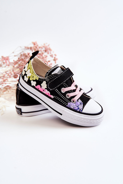 Дитячі кросівки з тканинним принтом Black Buster