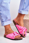 Жіночі рожеві флюо шльопанці Tassels Marina