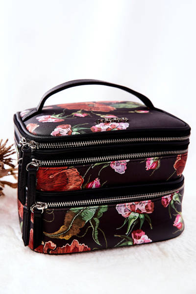 Велика косметичка Flowers NOBO L0020-CM05 Коричневий