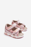 Дитячі зручні босоніжки на липучці Рожева Аляска
