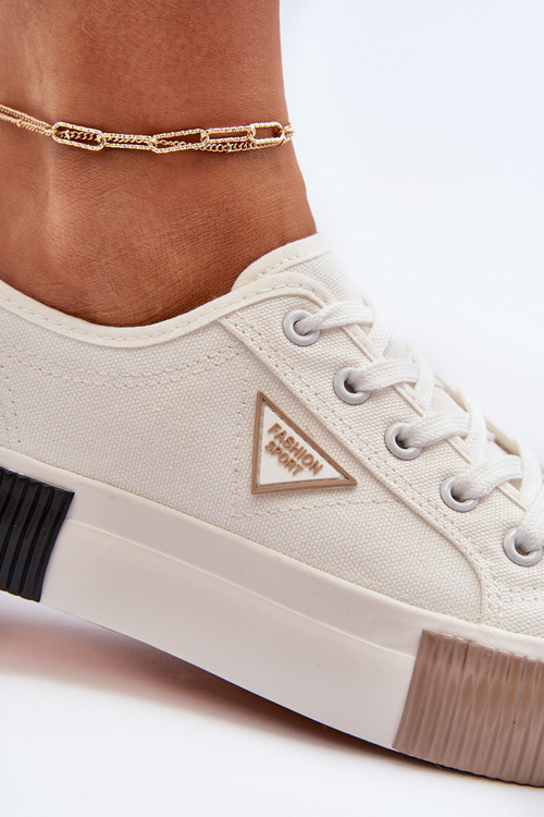 Низькі жіночі кросівки білі Enalae